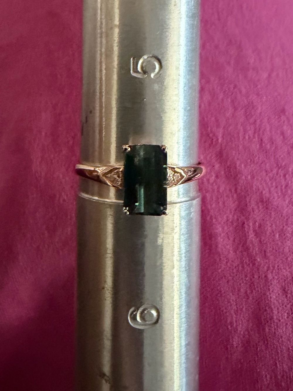 Tourmaline and Diamond 18k - Picture 9 of 9